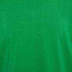 Pre Owned Bottega Veneta Green Cotton Crew Neck T-Shirt XL