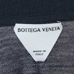 Bottega Veneta Navy Blue Wool Knit Pullover M