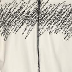 Bottega Veneta Cream Embroidered Leather Jacket S