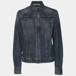 Bottega Veneta Blue Denim Button Front Jacket M