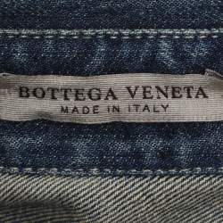 Bottega Veneta Blue Denim Button Front Jacket M