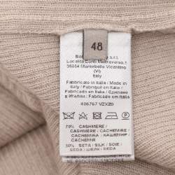 Pre Owned Tom Ford Grey Cashmere Knit Full Sleeve Henley T-Shirt L