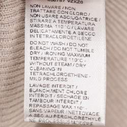 Pre Owned Tom Ford Grey Cashmere Knit Full Sleeve Henley T-Shirt L