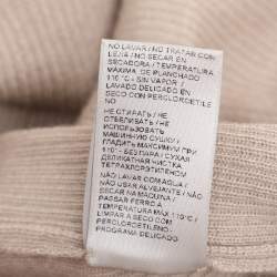 Pre Owned Tom Ford Grey Cashmere Knit Full Sleeve Henley T-Shirt L