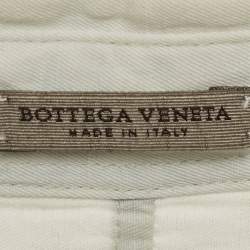Pre Owned Bottega Veneta Light Blue Washed Effect Cotton Blend Button Front Shirt XL