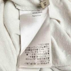 Pre Owned Bottega Veneta White Cotton Knit Long Sleeve T-Shirt 4XL