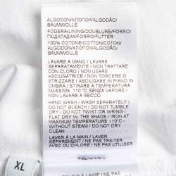 Pre Owned Bottega Veneta White Cotton Long Sleeve T-Shirt XL