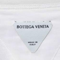 Pre Owned Bottega Veneta White Cotton Long Sleeve T-Shirt XL