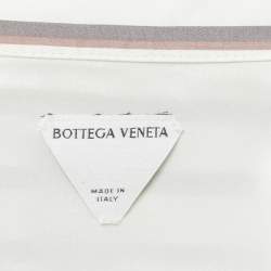 Pre Owned Bottega Veneta Brown Cotton Button Front Double Layered Shirt XXXL