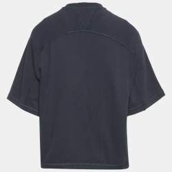 Pre Owned تي شيرت بوتيغا فينيتا قطن كحلي بياقة مستديرة مقاس صغير - سمول