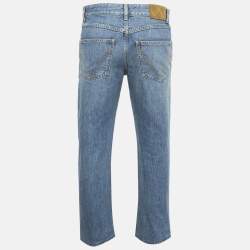 Pre Owned بنطلون بوتيغا فينيتا دنيم أزرق أرجل مستقيمة مقاس صغير (إكس سمول) مقاس خصر 30 بوصة