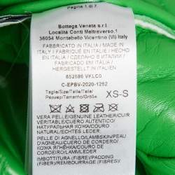 Pre Owned سترة مبطنة جلد صناعي بوتيجا فينيتا أزرق مقاس صغير جداً