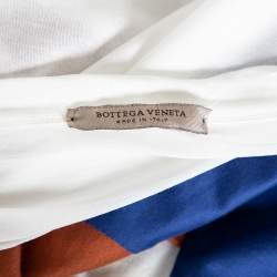 Pre Owned Bottega Veneta Tricolor Cotton Colorblock T Shirt L