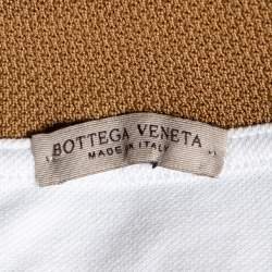 مملوكة مسبقًا Bottega Veneta White Cotton Pique Contrast Collar Polo T-Shirt 3XL