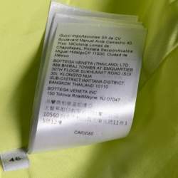 Pre Owned Bottega Veneta Yellow Car Print Synthetic Padded Short Sleeve Shirt S