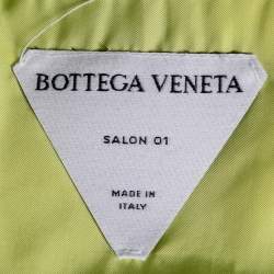 Pre Owned Bottega Veneta Yellow Car Print Synthetic Padded Short Sleeve Shirt S