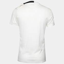 Pre Owned Bottega Veneta Cream Cotton Short Sleeve T-Shirt M