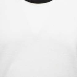 Pre Owned Bottega Veneta Cream Cotton Short Sleeve T-Shirt M