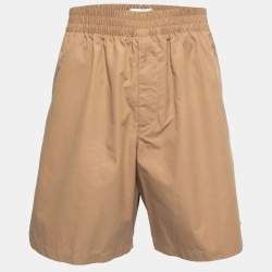 Bottega Veneta Beige Cotton Elastic Waist Shorts M