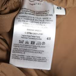 Bottega Veneta Beige Cotton Elastic Waist Shorts M
