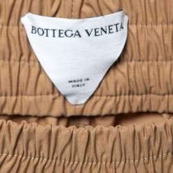 Bottega Veneta Beige Cotton Elastic Waist Shorts M