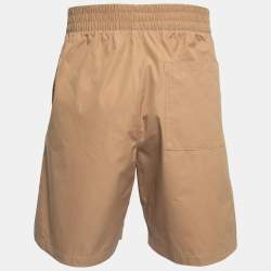 Bottega Veneta Beige Cotton Elastic Waist Shorts M
