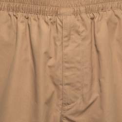 Bottega Veneta Beige Cotton Elastic Waist Shorts M