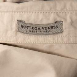Bottega Veneta Bone White Cotton Pocket Detail Shirt M