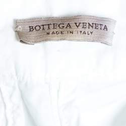 Bottega Veneta White Cotton Cargo Shorts M