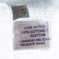 Bottega Veneta White Cotton Cargo Shorts M
