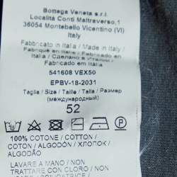 Pre Owned Bottega Veneta Grey Faded Cotton Knit Crewneck T-Shirt XL