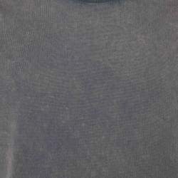Pre Owned Bottega Veneta Grey Faded Cotton Knit Crewneck T-Shirt XL