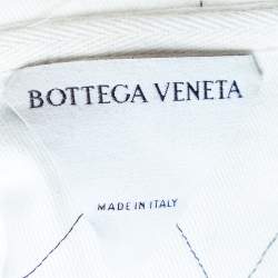 Pre Owned Bottega Veneta Black & Brown Cotton Knit Contrast Collar Polo T-Shirt L