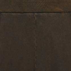 Pre Owned Bottega Veneta Brown Faded Cotton Knit Track Pants XXL