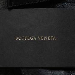 Pre Owned Bottega Veneta Brown Denim Leather Detailed Jeans S Waist 32"