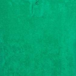 Pre Owned Bottega Veneta Green Terry Cotton Crew Neck T-Shirt M