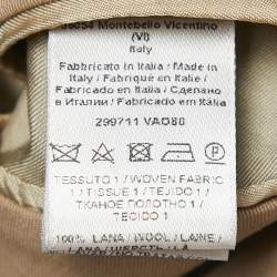 Pre Owned Bottega Veneta Beige Wool Tailored Suit XL/L