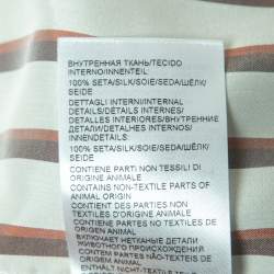 Pre Owned Bottega Veneta Brown Cotton Button Front Layered Shirt XS