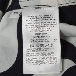 Pre Owned Bottega Veneta Black/White Printed Nylon Bowling Shirt L