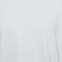 Bottega Veneta White Cotton Double Layered Crew Neck T-Shirt M