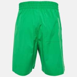 Bottega Veneta Green Cotton Bermuda Shorts M