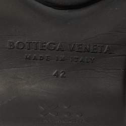 Pre Owned Bottega Veneta Black Rubber Flash Clogs Size 42