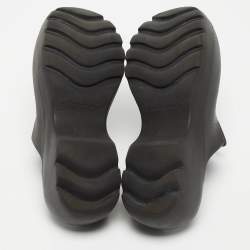 Pre Owned Bottega Veneta Black Rubber Flash Clogs Size 42