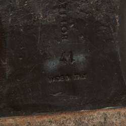 Pre Owned Bottega Veneta Brown Intrecciato Leather Fiandra Flat Mules Size 41