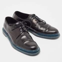 Bottega Veneta Black Leather Lace Up Derby Size 44