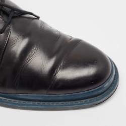 Bottega Veneta Black Leather Lace Up Derby Size 44