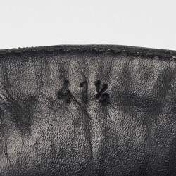 Bottega Veneta Black Intrecciato Leather Bow Slip on Loafers Size 41.5