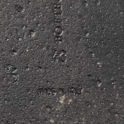 Pre Owned Bottega Veneta Black Intrecciato Leather Mules Size 43