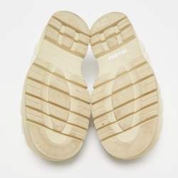 Pre Owned Bottega Veneta Cream Quilted Leather Slip On Loafers Size 41