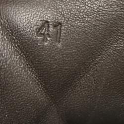 Pre Owned Bottega Veneta Cream Quilted Leather Slip On Loafers Size 41